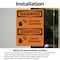 Signmission Rotating Equipment With Symbol Bilingual OSHA Warning Sign, Vinyl Decal, 7in W x 10in L, 2PK OS-2PACK-WS-D-710-L-12829 - alternate 6